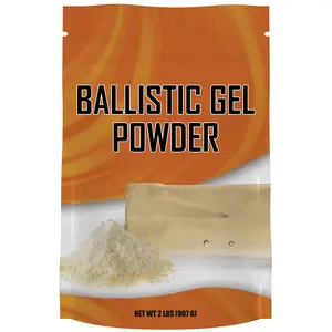 Ballistic Gel Powder 2 lbs – Calibrated Gelatin Mix for Blocks, Targets and Dummys for Shooting – By Fit Lane Nutrition Healthcare Fitness