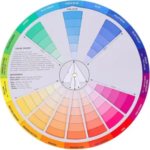 Color Wheel, for Artist Color Matching Color Wheel Creative Color Wheel for  Mixing Learning Guide Makeup Blending Board Chart