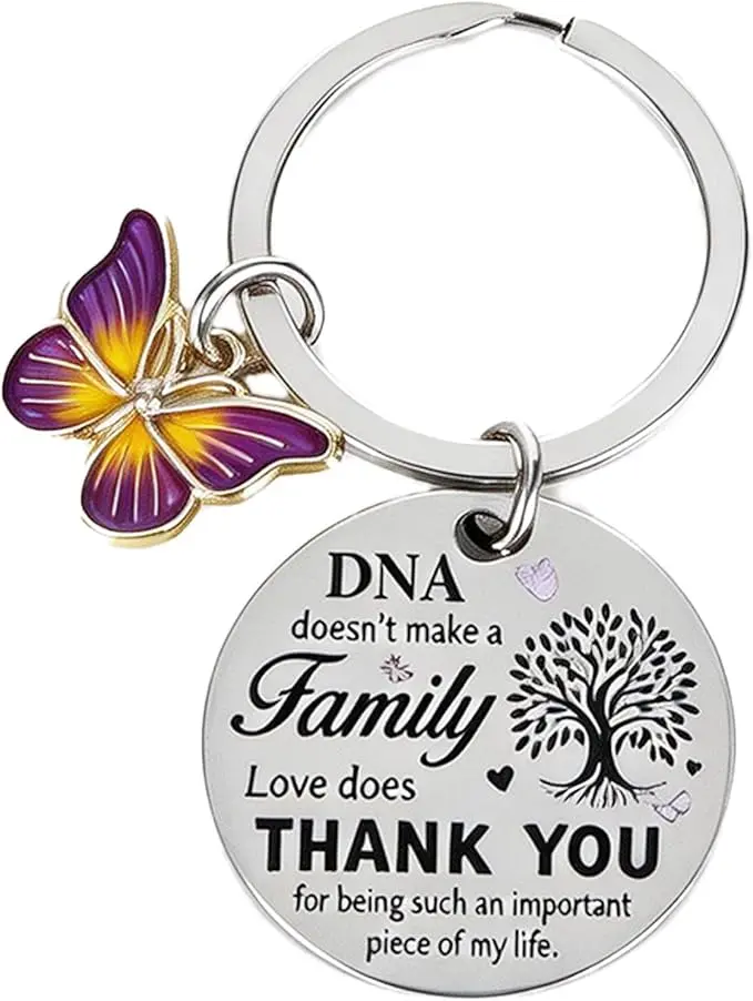 Step Mom Gifts from Daughter Son Bonus Mom Keychain Mother's Day Gift Thank You Stepmom Gifts Christmas Birthday Gift for Stepmom