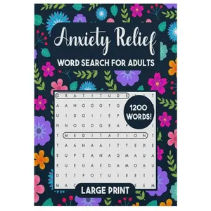 Word Search Books for Adults, Teens & Seniors, Large Print, 1200 Word and 99 Pages, Anxiety Reliel, Positive Energy Word, Along with Answers