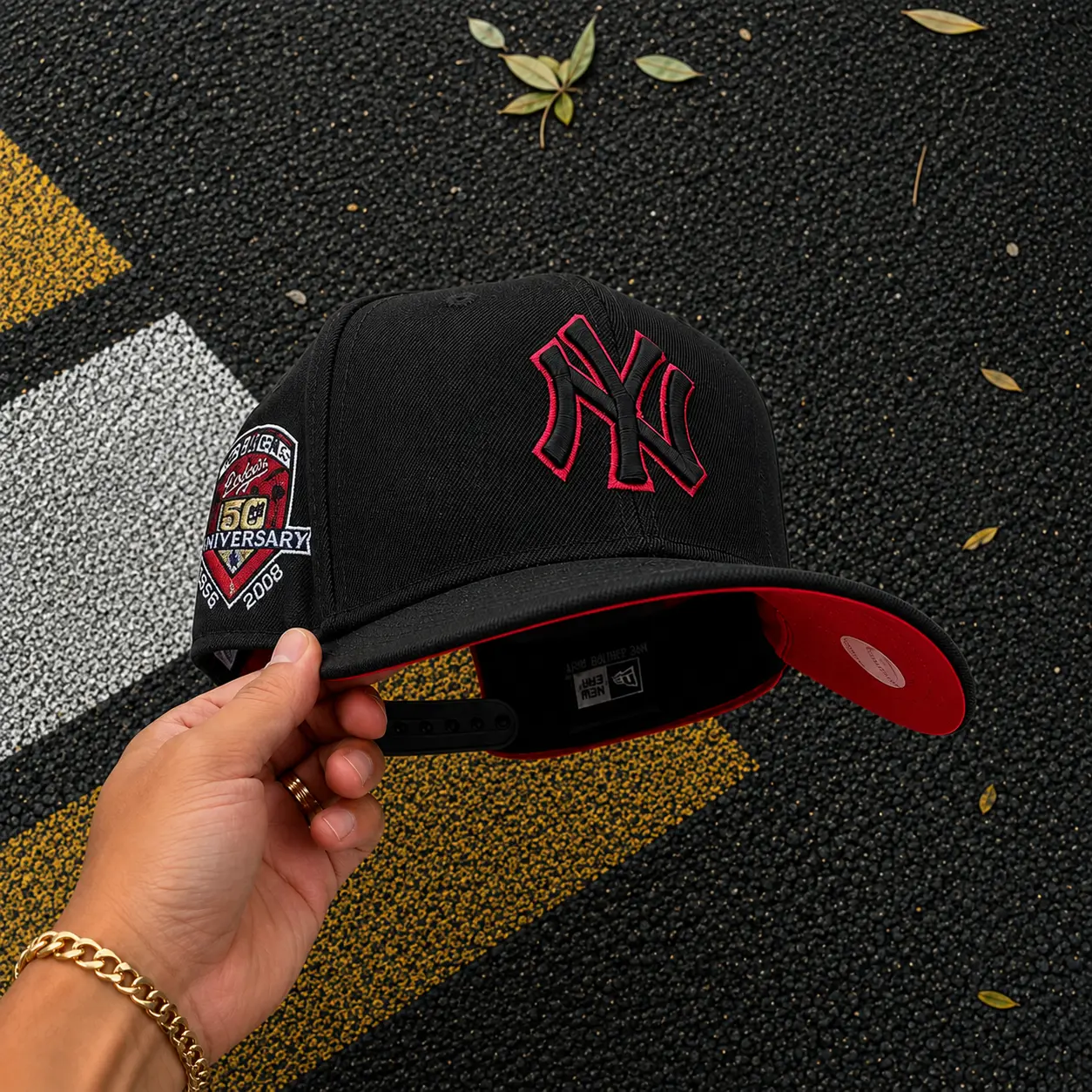 New Era MLB NY Yankees LA Dodgers Premium Heritage Street Baseball Cap – Black Red Adjustable 9FORTY 59FIFTY Curved Brim Snapback Hat, Embroidered Official Team Logo, Urban Hip Hop Fashion, Trending TikTok USA 2026 Collection