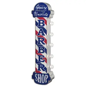 Barber Shop 30" Double Sided Marquee Sign Vintage Inspired Home Decor
