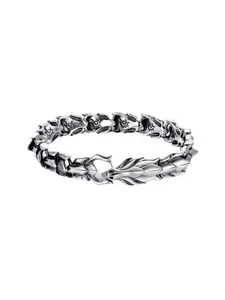 Popular European and American retro dragon head multi-color hand accessory with dragon scale pattern and dragon bone design, punk hip-hop men's bracelet