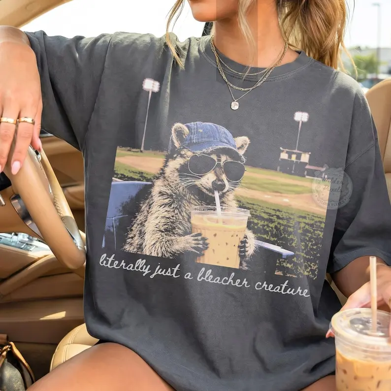 Comfort Colors® Literally Just a Bleacher Creature Dark Shirt Tshirt Baseball Mama Style Tshirt, Softball Clipart,Travel Baseball Softball Tournament Opinions