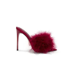 Steve Madden Ashbey Heel in Dark Red