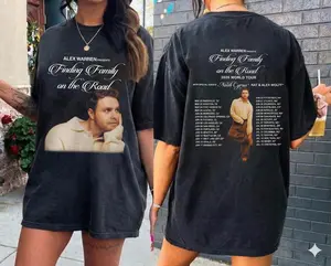 Alex Warren 2026 Tour Vintage 2 Sided T Shirt, 2026 Concert Graphic Tee, Alex Warren Merch Fan Gift, Unisex Casual Round Neck