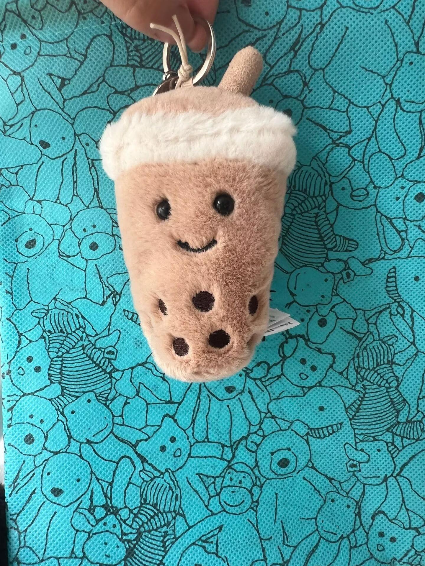Jellycat Amuseables Bubble Tea Plush Bag Charm Cute Soft Keychain   - A meaningful gift for your loved one.