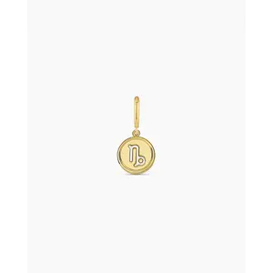 gorjana – Zodiac Parker Charm – 18K Gold-Plated Astrology Sign Pendant with Mother of Pearl – Personalized Jewelry for Celestial Connection