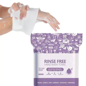 Disposable Shower Towels for Sensitive Skin, 11.81x11.81in, No-Rinse Bath Sheets, Moisture Wipes, 25 Sheets Per Pack