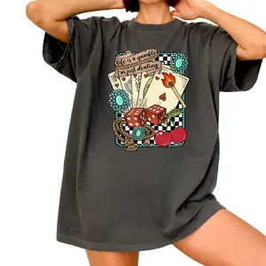Life is a Gamble T-Shirt, Breathable Casual Comfortable Cotton Soft Elastic Fabric, USA-Printed