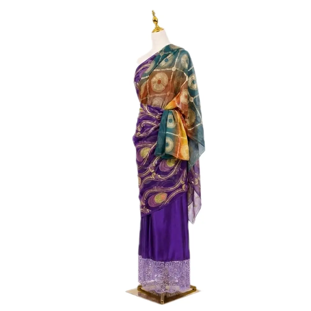 Somali Dirac-Fransawi Silk| Purple & Gold