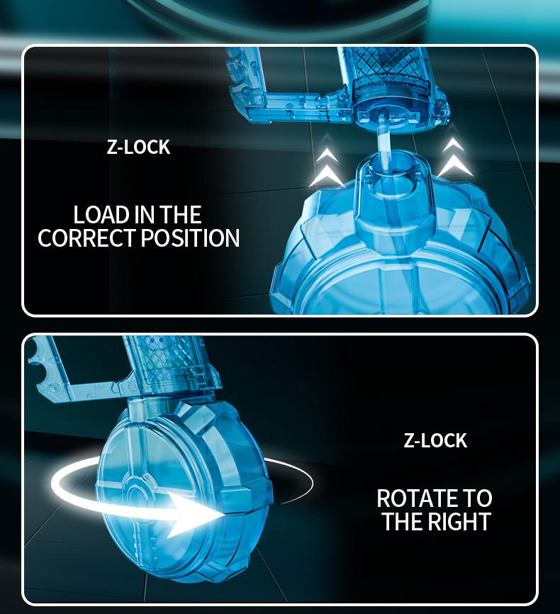  Flood Dragon Automatic Electric WaterGun IP67 Waterproof, with Large Capacity Powerful Spray Super LongShooting & Lighting Function USB Charging CableDurable FlameSpray , SummerParty Outdoor Pool and beach toys