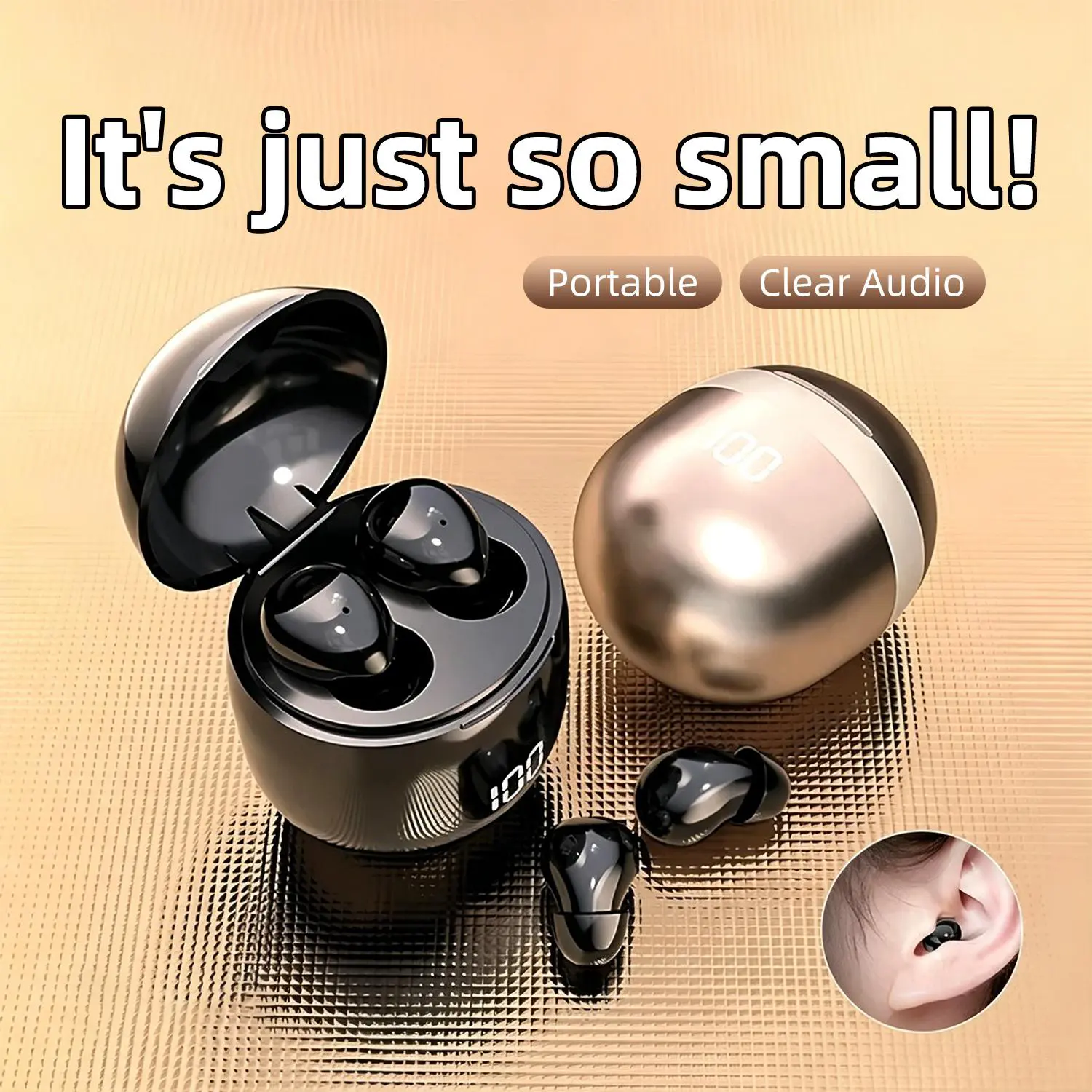 Bluetooth Wireless Earbuds Sleep Earphones,Bluetooth 5.4,Noise-Canceling Headphones,Improves sleep quality,Zero pressure on the ears when sleeping on your side,Invisible mini Earbuds,Suitable for travel and side sleepers tiktokshopbacktoschool