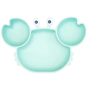 Silicone Suction Plate  Toddlers - Self Feeding Training Divided Plate Dish and Bowl  Baby and Toddler, s  Most Highchairs Trays, BPA Free Microwave Dishwasher Safe