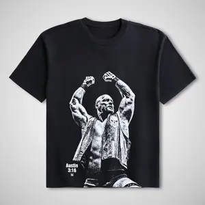 WWE Stone Cold Vintage T-Shirt, Stone Cold WWE Shirt, Stone Cold Tee, WWE Fans Shirt, WWE Tee, Gift For Him For Her Wrestling Menswear Cotton Crewneck Clothes