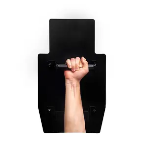 1pc Metal Shields 4mm ar500 Safety -Body Armor Protection LeveI 3 ВuIIetprọọf Shield with Handle B (Size: 12x20inches 4mm 12 Lb)