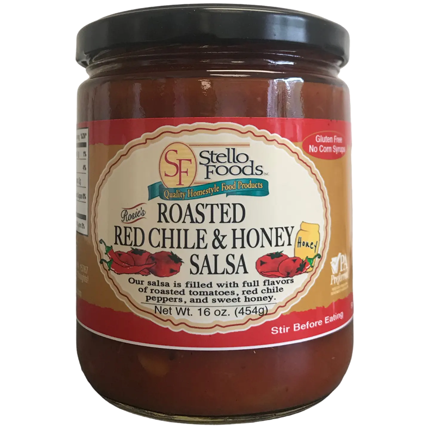 Stello Foods - Rosie's Roasted Red Chili & Honey Salsa 16 oz