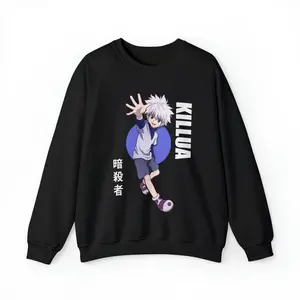 Hunter x Hunter Killua Unisex Anime Sweatshirt, Hunter x Hunter Sweater, Killua Sweater, HxH Anime, HxH Sweatshirt, Anime Gift