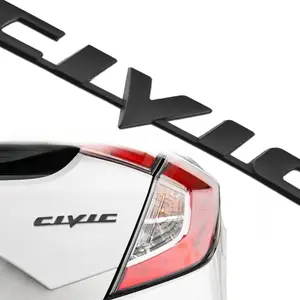 Car 3D Rear Tail Letter Emblem Replacement for Civic,Car Badge Decals Logo Trunk Decoration Emblem Modification Fit Civic 2006-2011 Accessories