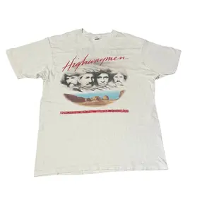 VTG Highwaymen Tour T Shirt Johnny Cash Willi Nelson Waylon Jennings, Graphic tees, Streetwear, Men gifts, Short sleeve, T Shirt for Men, cotton, Top, Menswear