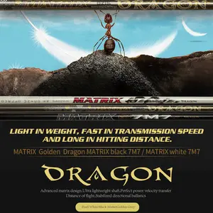 GOLF Shaft Dragon Series Black/White/Gold Driver Shaft