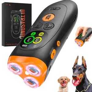 Dog Bark Deterrent Device, 3x Ultrasonic Anti-Barking, 6 Training Modes, 23 Ft Range, Indoor/outdoor Use, Safe & Humane, Rechargeable