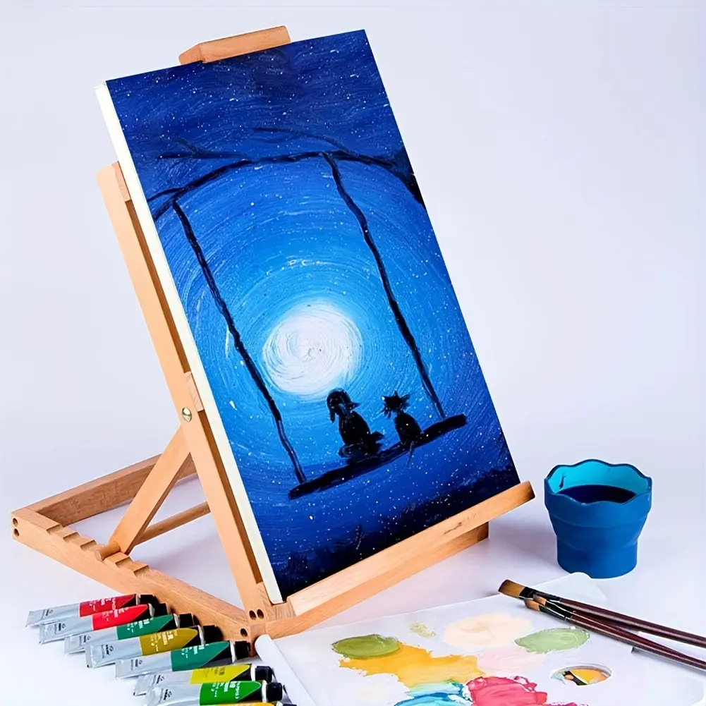 New Venice Heavy Duty Tabletop Wooden H frame Studio Easel Advertising printing and drawing equipment