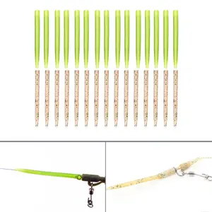 30/50/100pcs Anti Tangle Hook Sleeves Aligner Positioner Tubes Carp Fishing Rig Anti Sleeves Terminal Carp Fishing Accessories