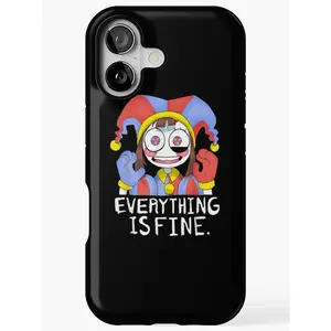 Digital Circus Pomni Everything is Fine Phone Case, Gift for Fans