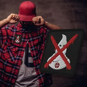 KlanX Icon "Cain N Abel" 3 inch Square Twill Patch