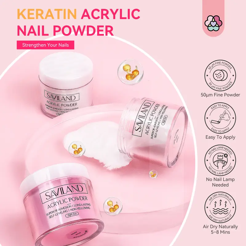 SAVILAND Essentials Acrylic Nail Kit – All-in-1 Set with Lamp EMA Monomer Gel Polish Nail Drill Cuticle Remover for Home DIY Starters SAVILAND Essentials Acrylic Nail Kit – All-in-1 Set with Lamp EMA Monomer Gel Polish Nail Drill Cuticle Remover for Home DIY Starters