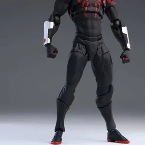 Octopus and Spider Dark Hero Action Figure – Black & Red Urban Warrior Collectible – Flexible PVC Poseable Toy for Kids & Fans – Creative Gift Idea