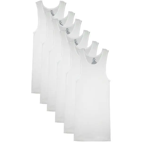 George Men’s A-Shirts, 6-Pack