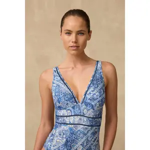 Monte & Lou Golden Hour Lauren Multi Fit V-Neck One Piece