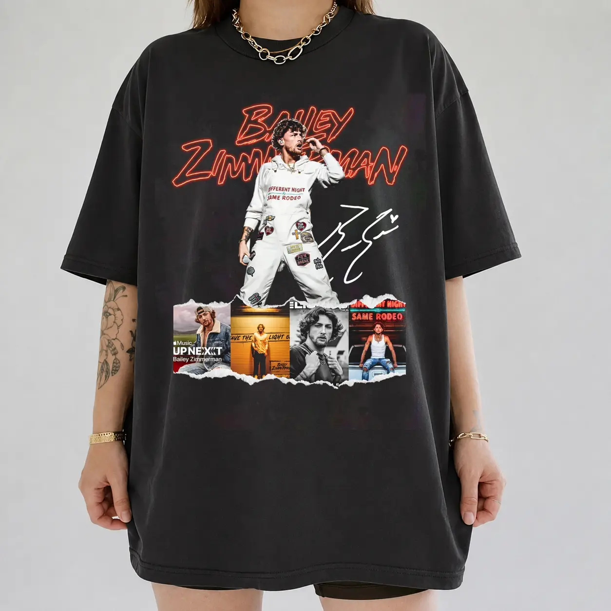 Bailey Zimmerman Cowboy Aesthetic Gift For Fans T-Shirt