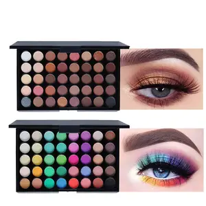 40-Color Eyeshadow Palette with Brush, Long-Lasting and Versatile Shades Suitable for All Makeup Styles, Featuring a High-Quality Portable Color Mixing Palette, Cosmetics, Glitter Eyeshadow Palette, matte eyeshadow palette, Shimmer2