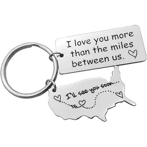Long Distance Relationship   I Love You More Than The Miles Between   Going   Girlfriend Boyfriend Gifts Personalized Couples  Trucker Husband Dad Gifts