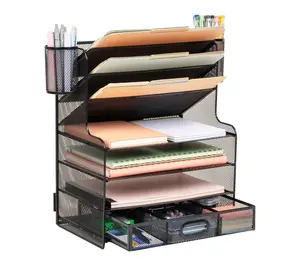 Mind Reader Mesh Desk Organizer