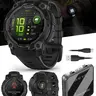 Garmin Instinct 3 Round Rugged Outdoor GPS Smart Watch - Unisex Adult Fitness Watch with Built-In Batteries, 3-Axis Compass, Monitoring, Payment, Resistance, Aluminum Body, Clock Display, Connect-IQ Store Compatibility (Wearable4U Hiking Device)