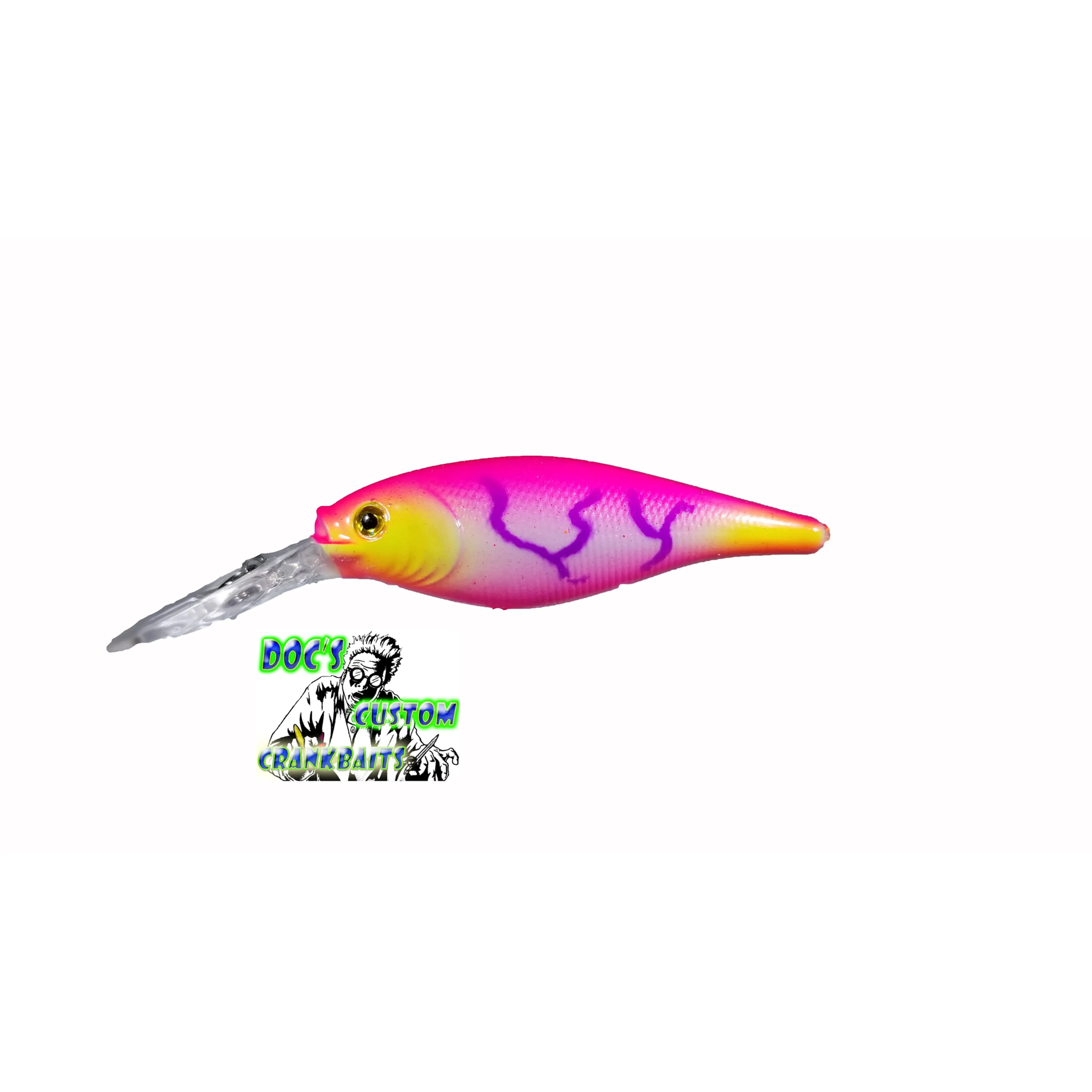 #7 Flicker Shad Fishing Lures, Pink Lightning Color for Sports & Outdoor Recreation Equipment
