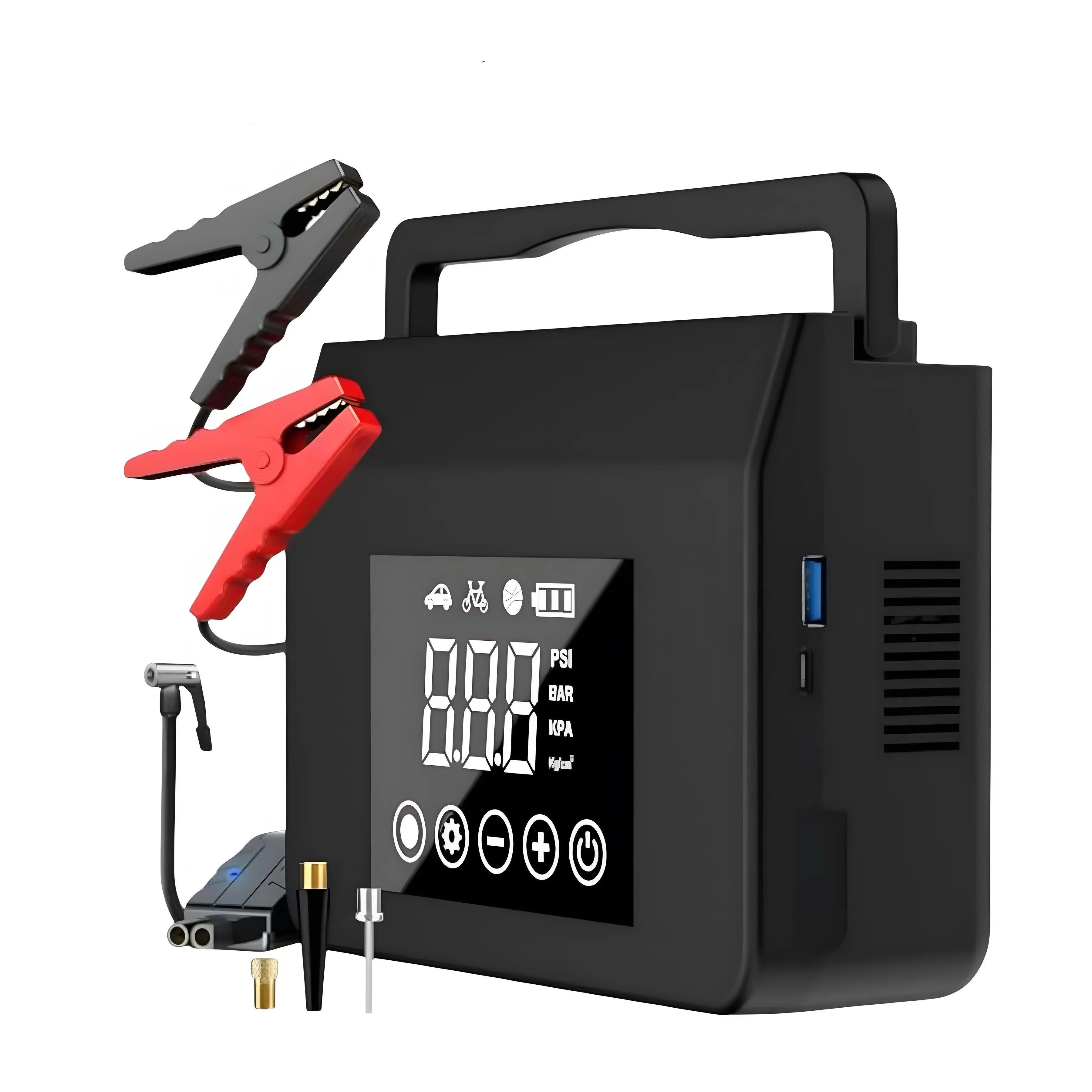 HIEHA 2026 4000A Car Jump Starter with 150PSI Air Pump - 5-in-1 HIEHA 2026 4000A Car Jump Starter with 150PSI Air Pump - 5-in-1