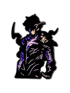 Cool Anime Character Enamel Pin, Punk Vintage Style Badge, Unisex Accessory for Backpacks and Clothes, Perfect Gift for Friends