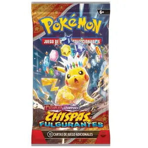 Pokémon Escarlata y Purpura Chispas Fulgurantes - ESPAÑOL - 10 Cartas de Juego Adicionales Juego de Cartas Coleccionables