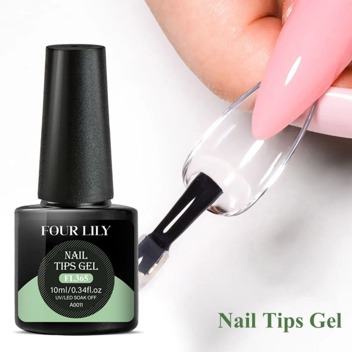 3 in 1 Nail Tips Gel, Transparent Nail Polish, Soft Tip & Building Nail Gel Varnish, Long-lasting Nail Art Gel for Women UV Manicure Nail Care