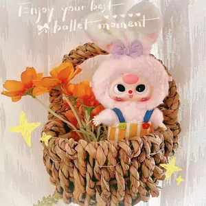 Baby Three Macaron Cute Bunny Mystery Boxes Bag Pendant Bunny Plush Dolls Soft Collectibles Hidden Style 1 Hidden Probability:1/96