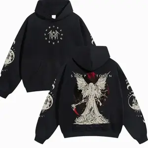 Sleep Token Unisex Hoodie For Autumn Winter Thick Warm Sleep Symbol Fan Style Retro Print Versatile For Ins Street Style Couples Outfits Top Choice For Boyfriend Gift Fabric Menswear Casual Fit
