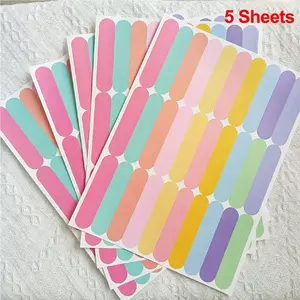 Colorful Confetti Pattern Wall Sticker, 5 Sheets Mini Stripe Vinyl DIY Removable Peel & Stick Wallpaper, Decorative Sticker for Home Bedroom Nursery Classroom Office Party, Removable Stickers, Wall Decals
