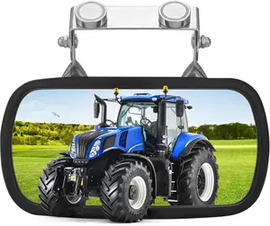 Strong Magnetic Tractor Side Mirror Compatible With Kubota Mahindra John Deere Tractor Accessories, Golf Cart Rear View MIrror, Forklift Rearview Mirror- 1pcs