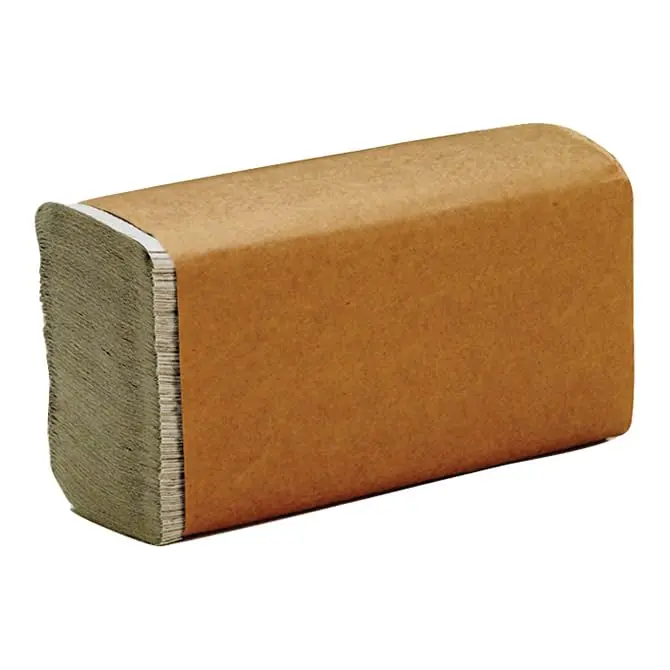 Multi-Folded Brown Paper Towels - 9.25" × 9.5" Soft & Absorbent Commercial Hand Towels - 250 Towels per Pack, 16 Packs per Case - Eco-Friendly High-Volume Restroom and Facility Use