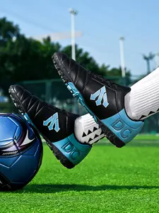 1 Pair Unisex Turf Football Shoes Lightweight Wear-Resistant Flexible Comfortable Heel Support Breathable Lining Multi-Ground Training